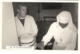 Br. Andriejauskas with a nun
